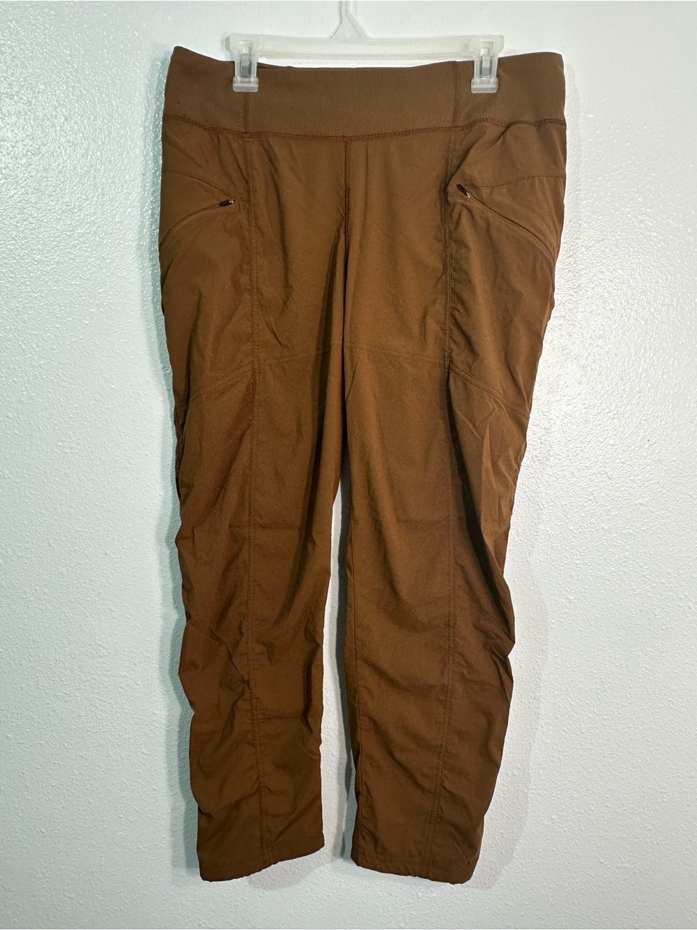 Prana Womens Lg Short Brown Koen Pants Hiking Nylon Petite Gorpcore